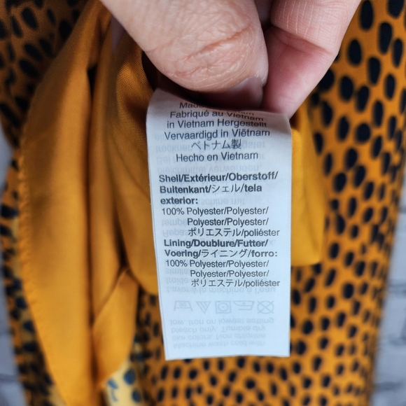 J. Crew Leopard Print Scalloped Adjustable‎ Cami Top Women's Size 16 - Picture 4 of 7